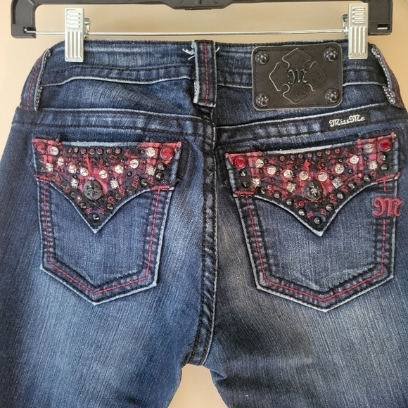 Mis me blue jeans size 27 low rise Y2K style - Picture 5 of 8